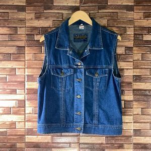 Vintage Women’s Medium Stone Washed Marithe & Francois Girbraud Denim Vest